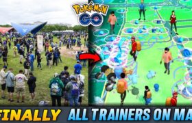 All trainers character on pokemon go map | live battle on Pokemon go map | see your friends on map.