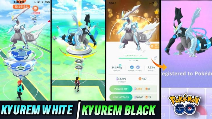 Kyurem white & kyurem black raids in Pokemon go | New legendary raids in Pokemon go 2021.