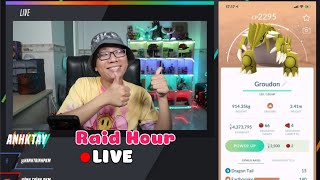 Live Stream Pokemon GO, Shiny Groudon, Kyogre Raid Hour nha mọi người ơi!