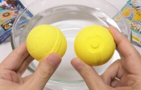 Pokemon vs Digimon Bath Bomb Battle ASMR Bath Bomb