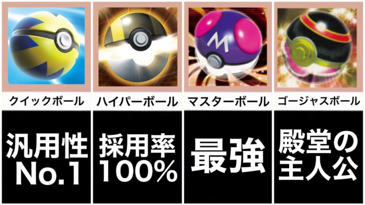 【比較動画?】ポケモンカード歴代最強のボールカードTOP10を紹介！【Pokemon Card】【ポケカ】