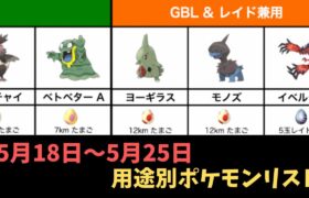 【ポケモンGO】フェアリーレジェンドY パート1（前半）、イベント対象ポケモン用途リスト【ゆっくり解説】