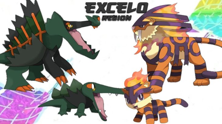 Complete Fakedex – Excelo Pokemon Region (Gen 9 Future Pokemon Evolutions)