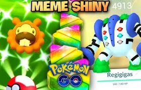 *SHINY BIDOOF* The Biggest Meme Event in Pokemon GO History // Shiny Regigigas Raids