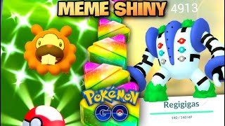 *SHINY BIDOOF* The Biggest Meme Event in Pokemon GO History // Shiny Regigigas Raids