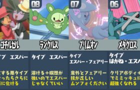 ポケモン廃人が厳選した『エスパータイプじゃない方が強いポケモンTOP10』