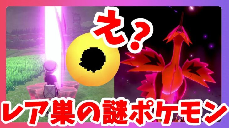 【ポケモンソードシールド】レア巣！ノーマルタイプの謎ポケモン！？冠の雪原【エキスパンションパス】