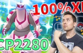 パルキア！CP2280の100％の色違いの飴XLカンストの配信だ！【ポケモンGO】