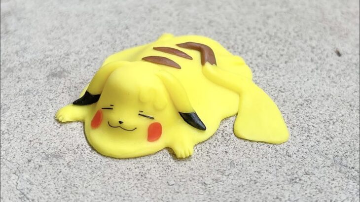 【粘土】暑すぎて溶けるピカチュウ 作ってみた【ポケモン】Pokemon Pikachu – Polymer Clay