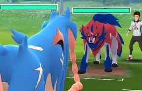 Zacian v/s Zamazenta Epic Battle Pokemon Go.