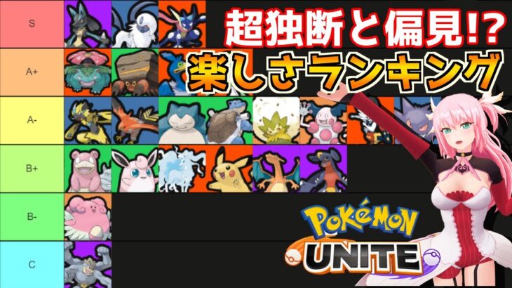 【ポケモンユナイト】ポケモン購入時の参考に是非！”個人的”使ってて楽しいポケモンランキング！！