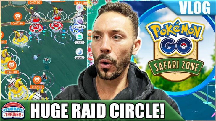 OMG! *13 GYM RAID CIRCLE* SUPRISE! LIVERPOOL SAFARI ZONE FINALE | Pokémon GO Vlog