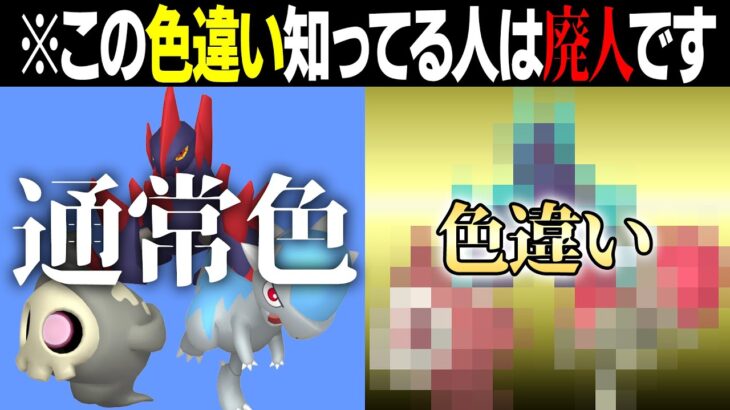 【この色違い知ってる？】「通なポケモン廃人」が選ぶ『色違いランキング』を発表します！