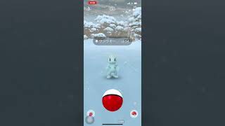 ポケモンGO❗️雪❄️の中のワンリキ😳寒そう🥶