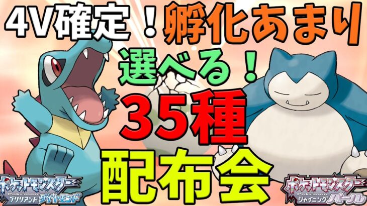 オシャボ入り！4V以上確定！孵化あまり交換会！【ポケモンBDSP】