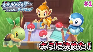 【ポケモンBDSP #1】キミに決めた！ナエトル・ヒコザル・ポッチャマ どのポケモンにする！？コーキtvゲーム実況