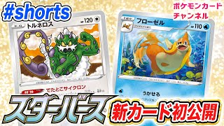 【初公開】相手のポケモンを入れ替える特性！？新登場のトルネロスとフローゼルとブイゼルを紹介！【スターバース/ポケカ】 #Shorts