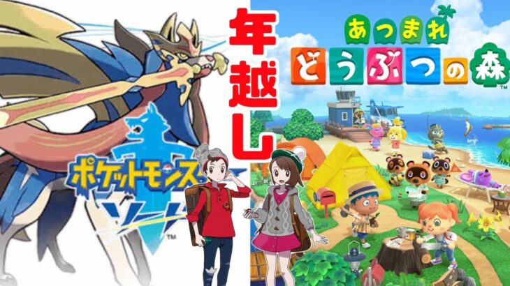 ポケモン剣盾クリアまで＆あつ森で年越しカウントダウン