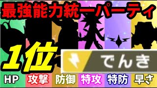 【ポケモン剣盾】各能力の1位を集めて最強の電気統一パーティを作ったぞ！！