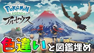 １日の色違い捕獲記録を狙うポケモンアルセウス生放送【タスクも埋めるよ】