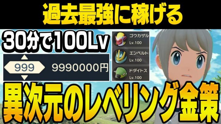 効率2倍！短時間で100Lvを量産できてお金も稼げる究極の方法がやばすぎるｗｗｗ【ポケモンレジェンズアルセウス】