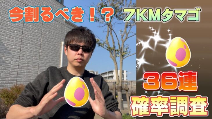 今割るべき！？7KMタマゴ36連で色違いも出る！でも狙いはアレ一択！【ポケモンGO】