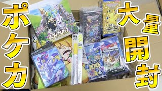 【ポケカ】家にポケカが大量に入った段ボールが届いたから爆風開封していくぜぇええええええ！！【開封動画】