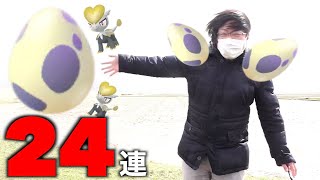 暴風下で１０キロ卵２４連すれば流石にジャラコ出る説【ポケモンGO】