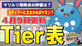 【ティアー表】新ポケモン実装後の最新Tier表を公開!! きになるマリルリの評価は？あのポケモンの評価が激変中!? 状態異常が多すぎてついにNo.1が変わる･･･!?【ポケモンユナイト】