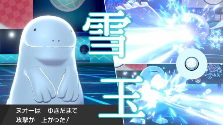 【ポケモン剣盾】謎の｢ゆきだま｣｢ちょすい｣型ヌオー。カイオーガ軸に謎アイテムで圧かける世界線