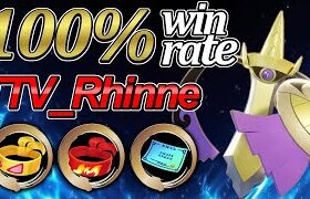 🔥 勝率100% 👀 世界ランキング4位 TTV_Rhinne ギルガルド 【#ポケモンユナイト】#Pokemonunite Aegislash best gameplay