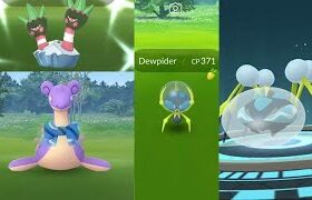 New pokemon Dewpider evolution and Custome Lapras in water festival event!