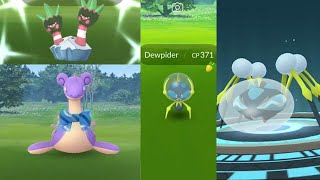 New pokemon Dewpider evolution and Custome Lapras in water festival event!