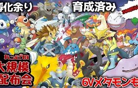 【ポケモンダイパリメイク #ポケモン配布 #ポケモン交換】6Vメタモンに色サンダーきたぞ！孵化余り・300匹以上育成済み大規模配布会 !リスナーさんが育成済み個体大量配布！【概要欄必読！】