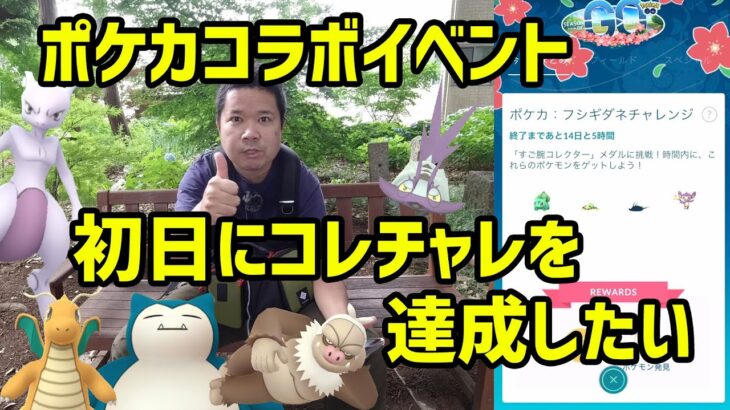 【ポケモンGO】初日にコレチャレ達成したい！この進化系野生で出るの？ ポケモンカードコラボ