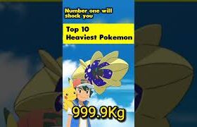 Number 1 will shock you ( Top 10 Heaviest Pokemon ) #shorts #pokemon