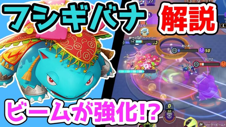 再び火力強化!! ソーラービームフシギバナ解説実況【ポケモンユナイト】