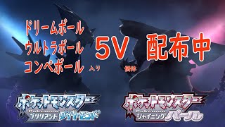 【ポケモン ダイパリメイク】 明日は育成済み配布します！！概要欄のポケモンは本日配布してます！！【BDSP】