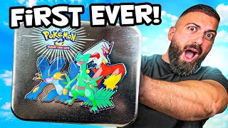 I Opened The First Pokemon Cards Tin EVER MADE!