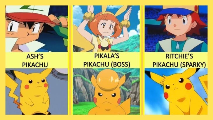 Pokemon Trainers with Pikachu