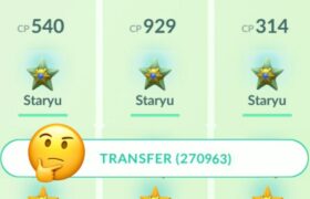 Transferring 800+ Staryu and get Unexpected Candies with XL…… Pokemon go 😳
