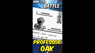 Let’s Battle Professor Oak! | Pokemon Red & Blue Glitches | #shorts