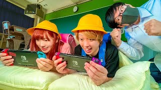 学校にお泊まり!? 小学生のおともだちと遊び放題♪ 先生にナイショでゲームやお菓子パーティ！今日は楽しいお泊まり会！【寸劇】