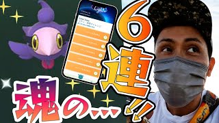 魂の6連！！色違いシュシュプを狙うチャンスを見逃すな！【ポケモンGO】