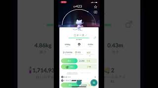 ポケモンGOでタマゴからニャース（アローラのすがた）が爆誕！