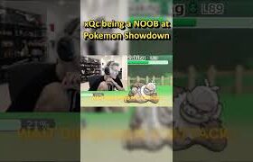 xQc being a noob at Pokemon Showdown 💀 #shorts