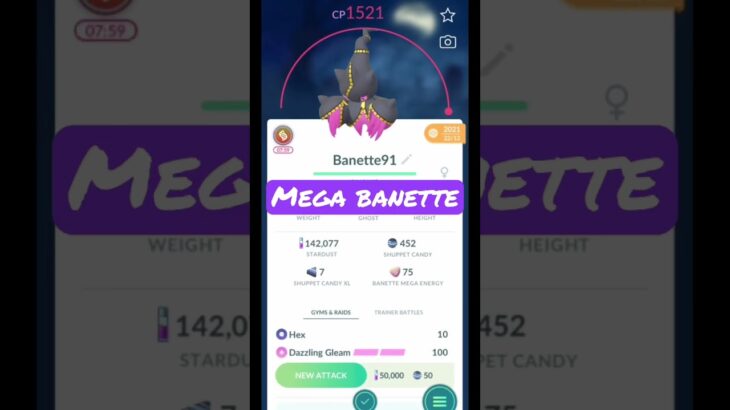 Mega Baneette in Pokemon Go