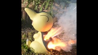 【粘土】ヒノアラシに花火ぶっ刺してみた。 ポケモン/Pokemon Clay Art Cyndaquil  #shorts
