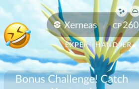 Shiny Xerneas in Heaven 🤣 Pokemon go most funny gltich