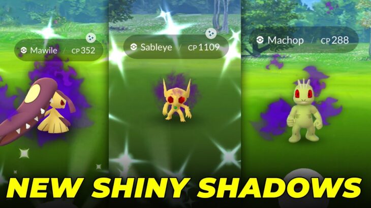 NEW SHINY SHADOW POKEMON AVAILABLE in Pokémon GO!